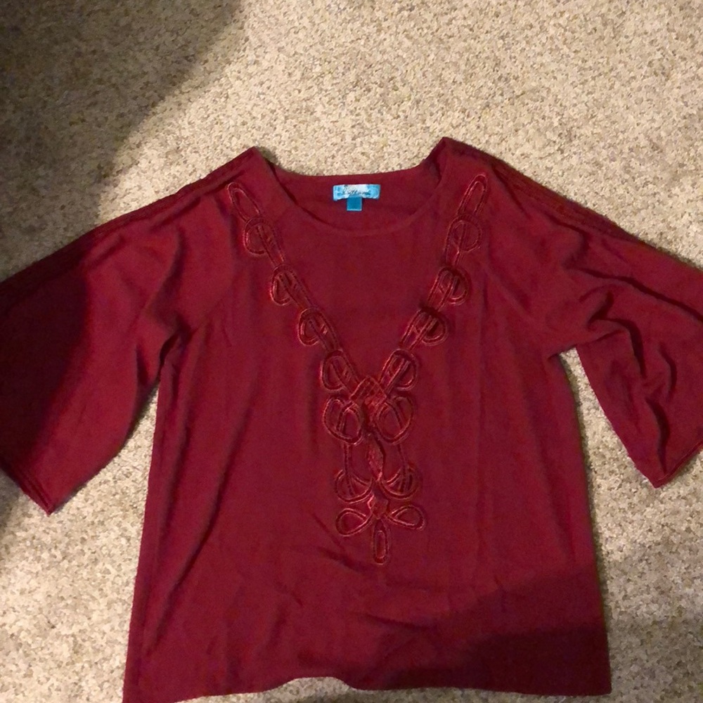Red blouse